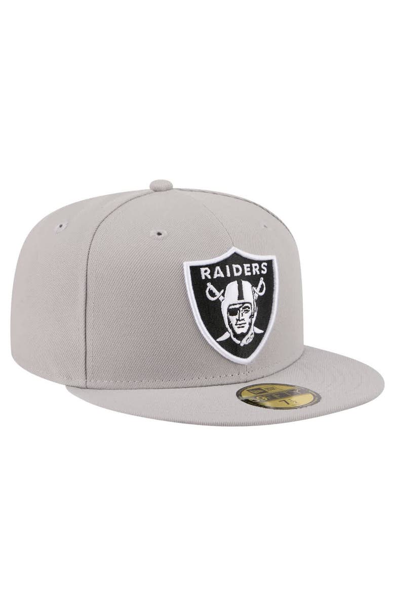 New Era Men's New Era Gray Las Vegas Raiders 59FIFTY Fitted Hat, Alternate, color, Gray
