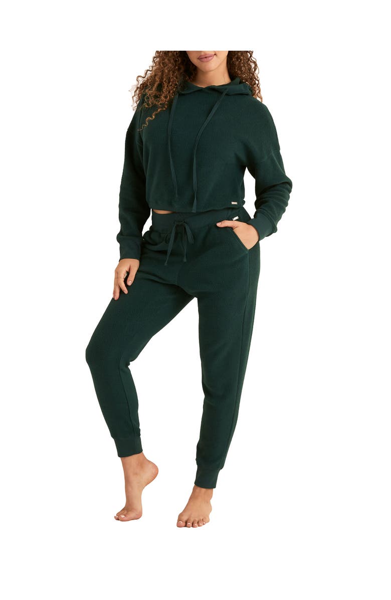 Adore Me Davinia Hoodie And Joggers Set, Main, color, Dark Green