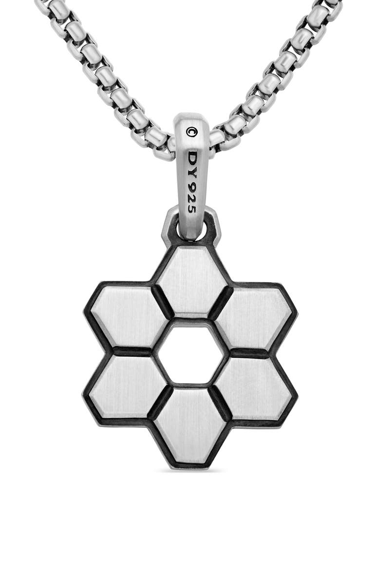 David Yurman Deco Star of David Pendant with Pavé Diamonds, Alternate, color,