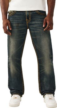 True Religion Ricky Super T Relaxed Straight Leg Jeans