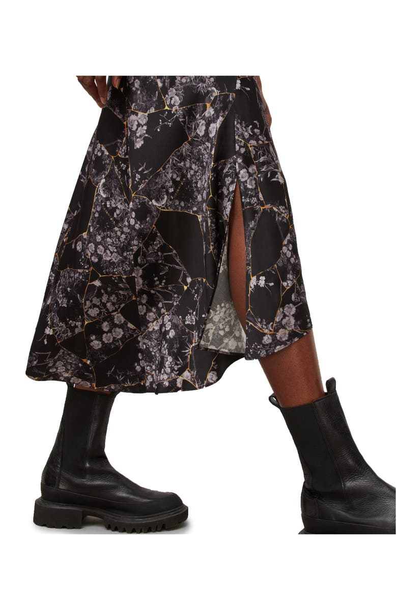 AllSaints Luisa Buruberu Floral Midi Skirt, Alternate, color,