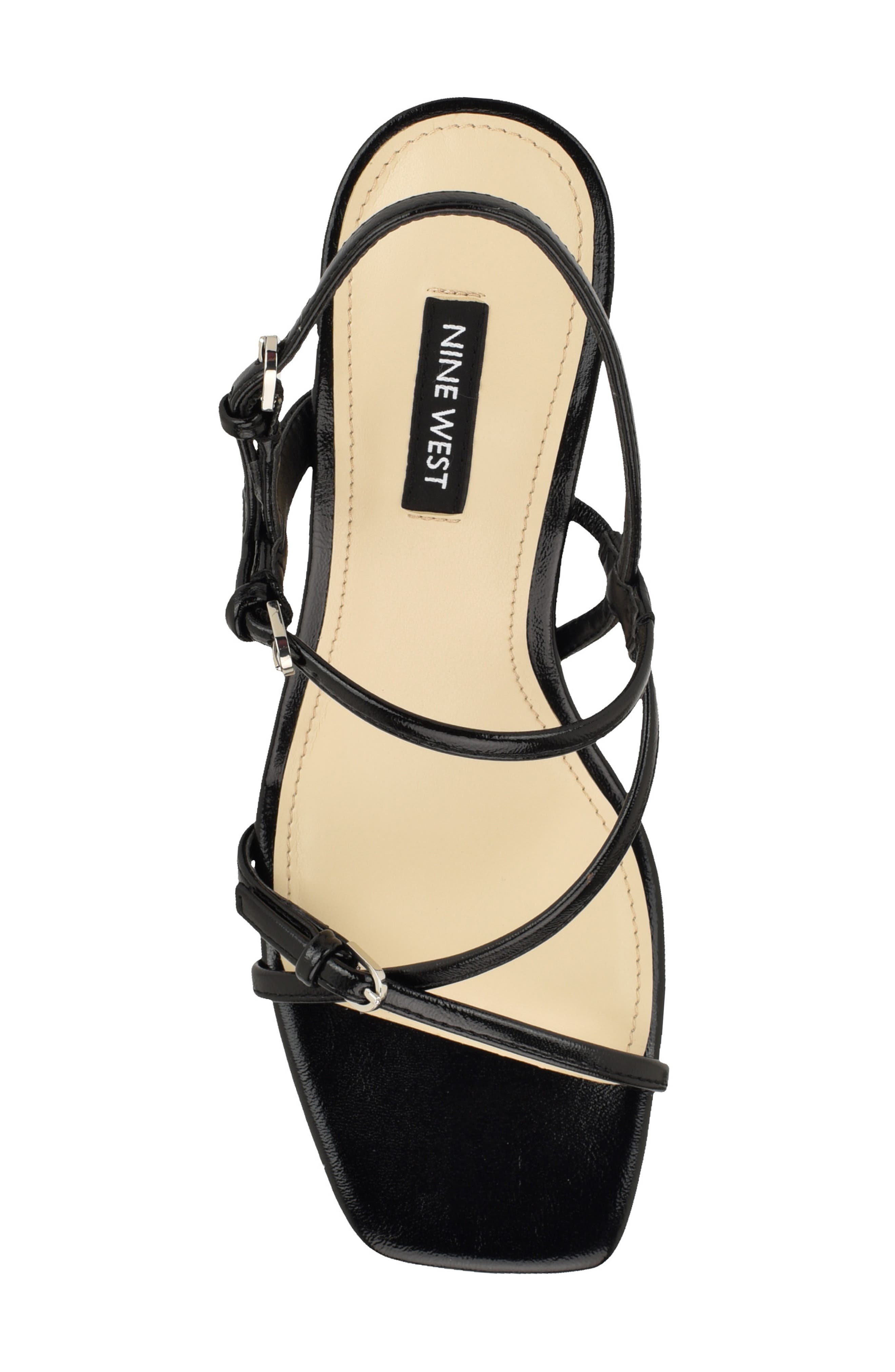 Nine West Hayla Strappy Sandal, Alternate, color, Black