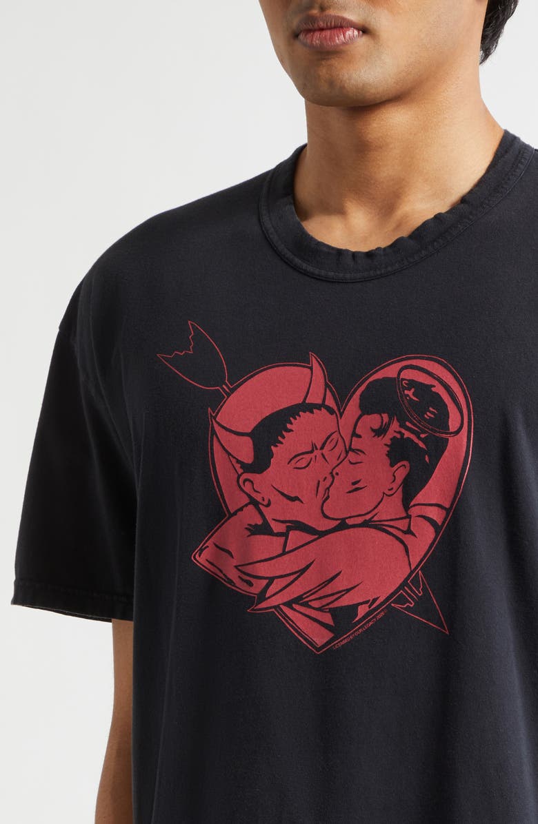 OUR LEGACY Loose Love Story Graphic T-Shirt, Alternate, color, Love Story Print