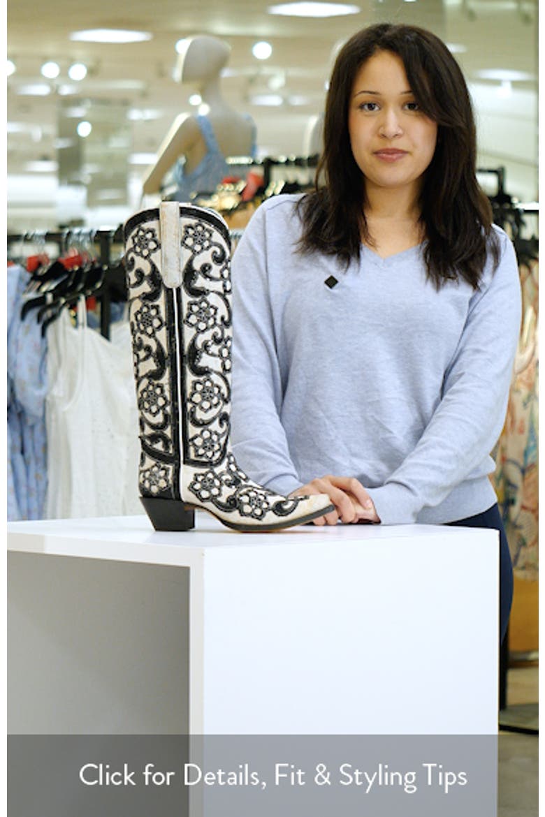 Sequin Embellished Overlay Western Boot video