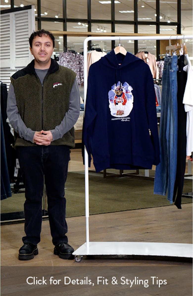 Team USA Polo Bear Graphic Hoodie, sales video thumbnail