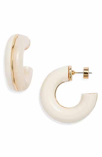 Nordstrom Chunky Resin Split Hoop Earrings