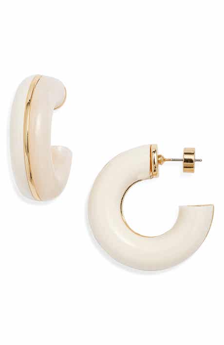 Nordstrom Chunky Resin Split Hoop Earrings