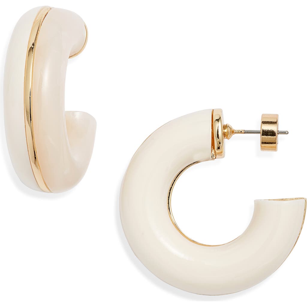 Nordstrom Chunky Resin Split Hoop Earrings