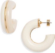 Nordstrom Chunky Resin Split Hoop Earrings