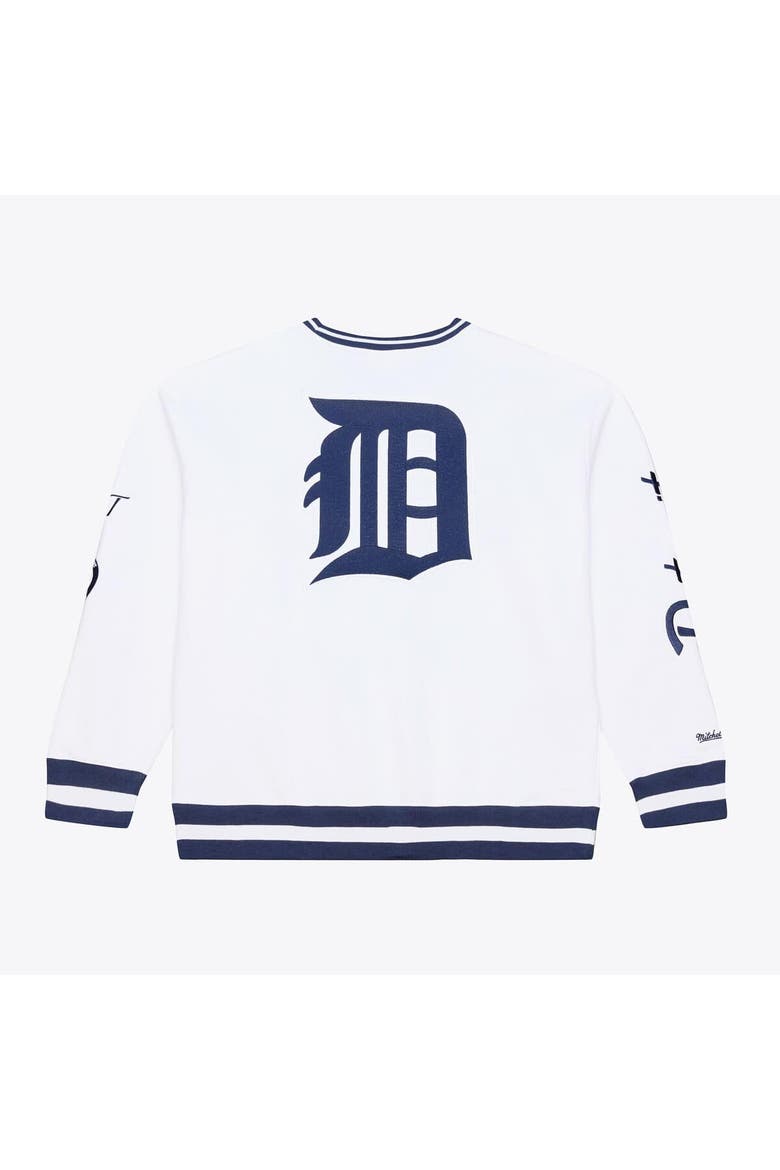 Men's Mitchell & Ness  White Detroit Tigers Arctic Fleece Sweatshirt, Alternate, color, White