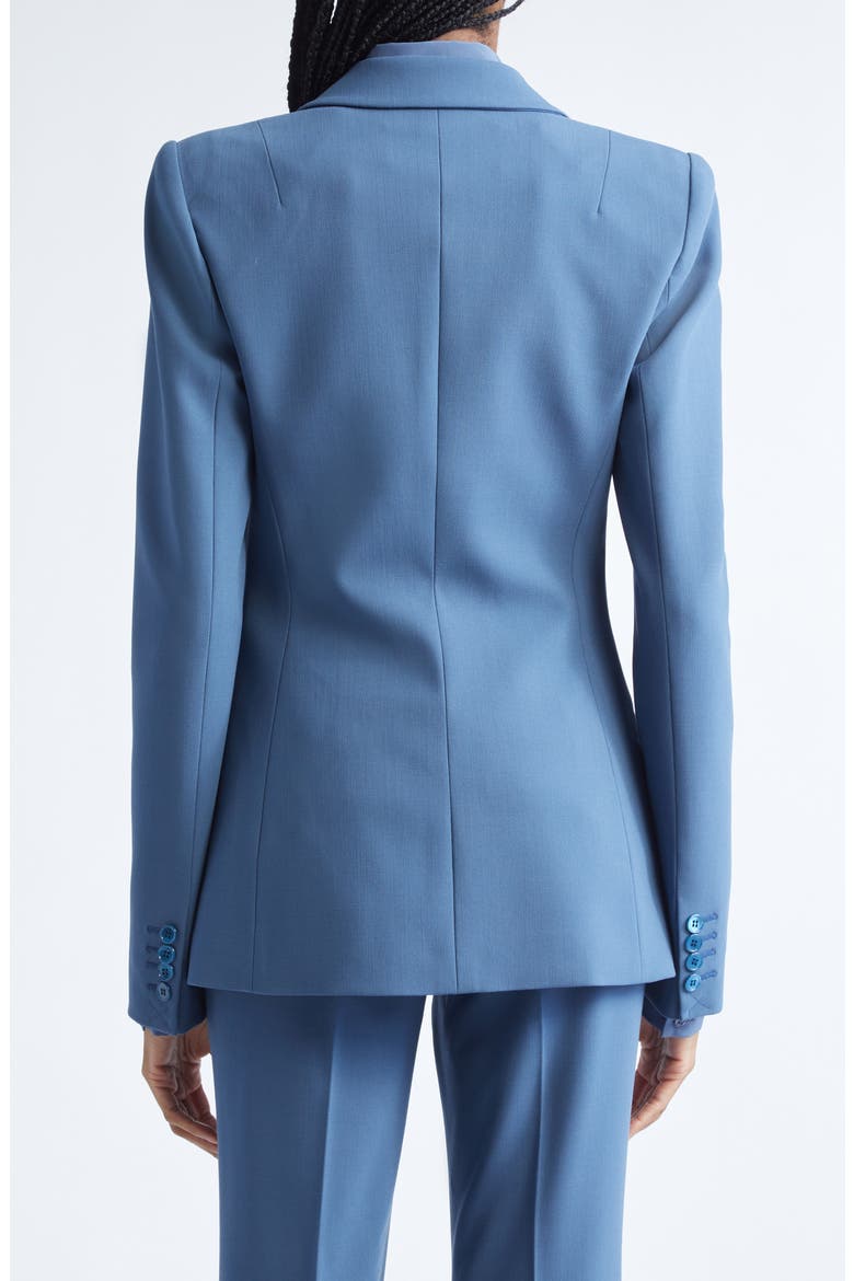 Stretch Virgin Wool Blazer, Alternate, color, STEEL