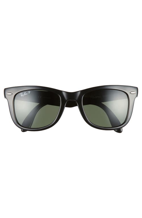 Ray Ban Ray-ban Wayfarer 50mm Polarized Folding Sunglasses In Multi