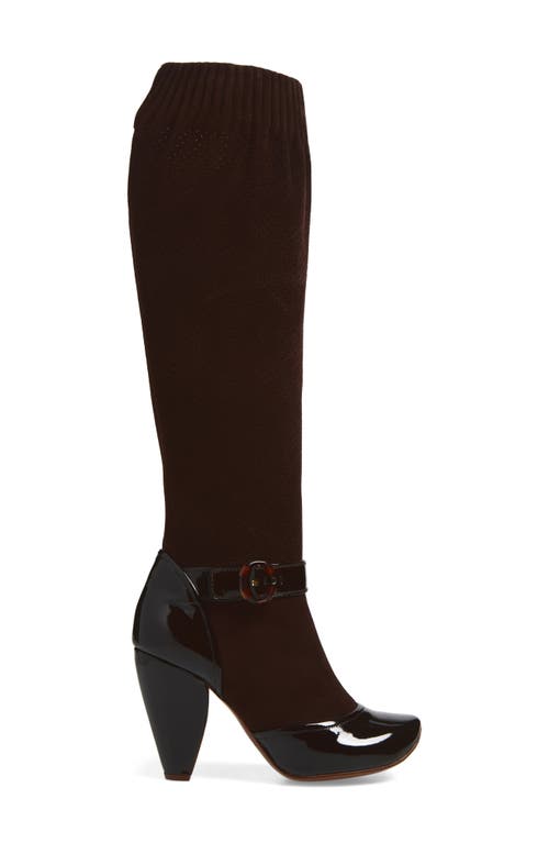 Marc Jacobs Platform Slouch Boot In Brown