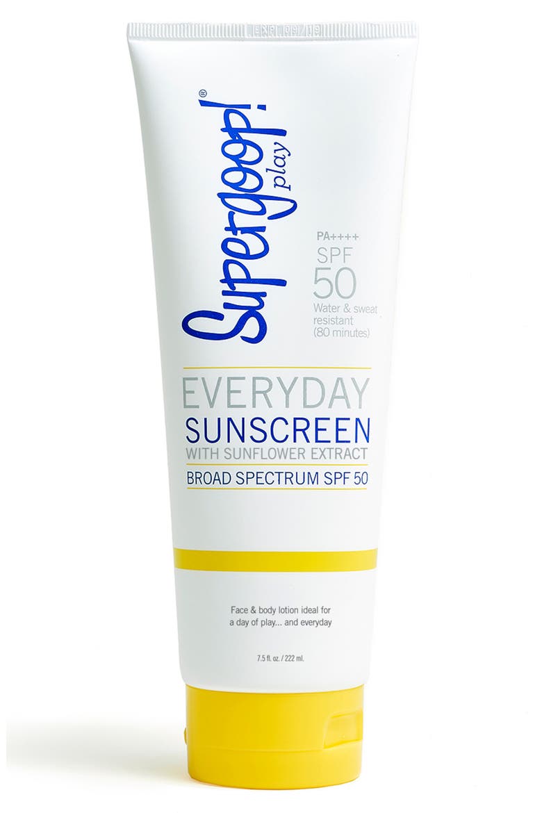 Supergoop! Everyday Sunscreen Broad Spectrum SPF 50, Main, color, NO COLOR