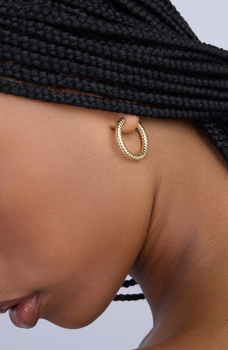 Jennifer Fisher Madison Avenue Huggie Hoop Earrings, Alternate, color, Yellow Gold