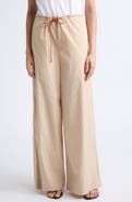 Kallmeyer Wesley Wide Leg Cotton Drawstring Pants