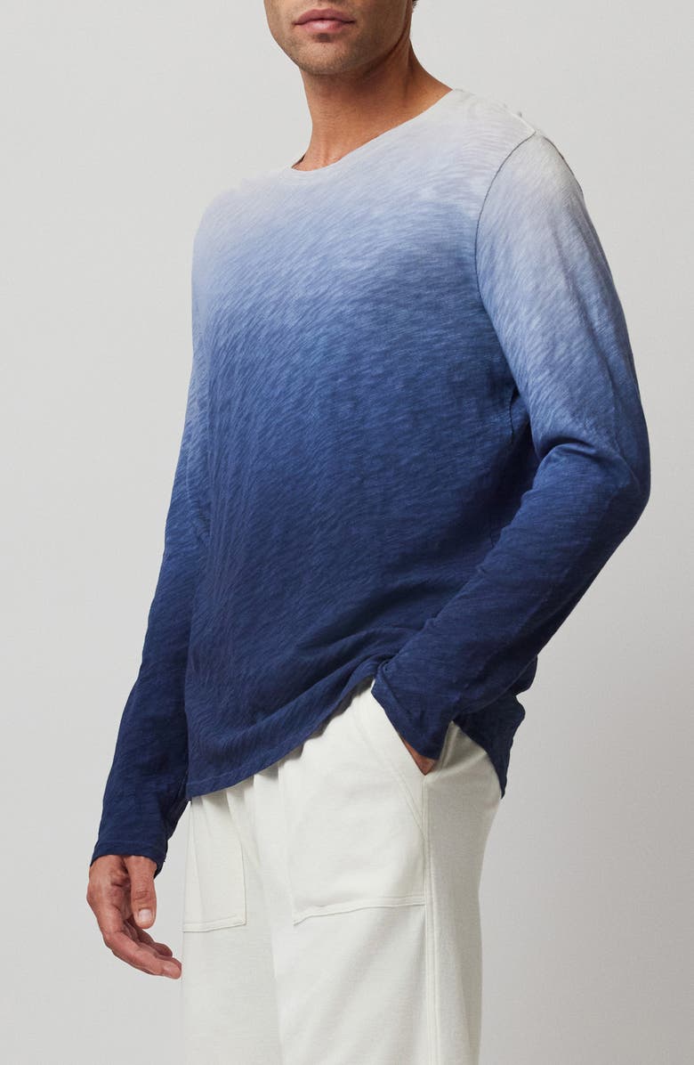 ATM Anthony Thomas Melillo Ombré Long Sleeve Cotton Slub T-Shirt, Alternate, color, 