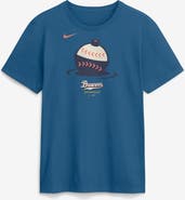Nike Men's Nike Blue Milwaukee Brewers 2026 City Connect Large Logo T-Shirt