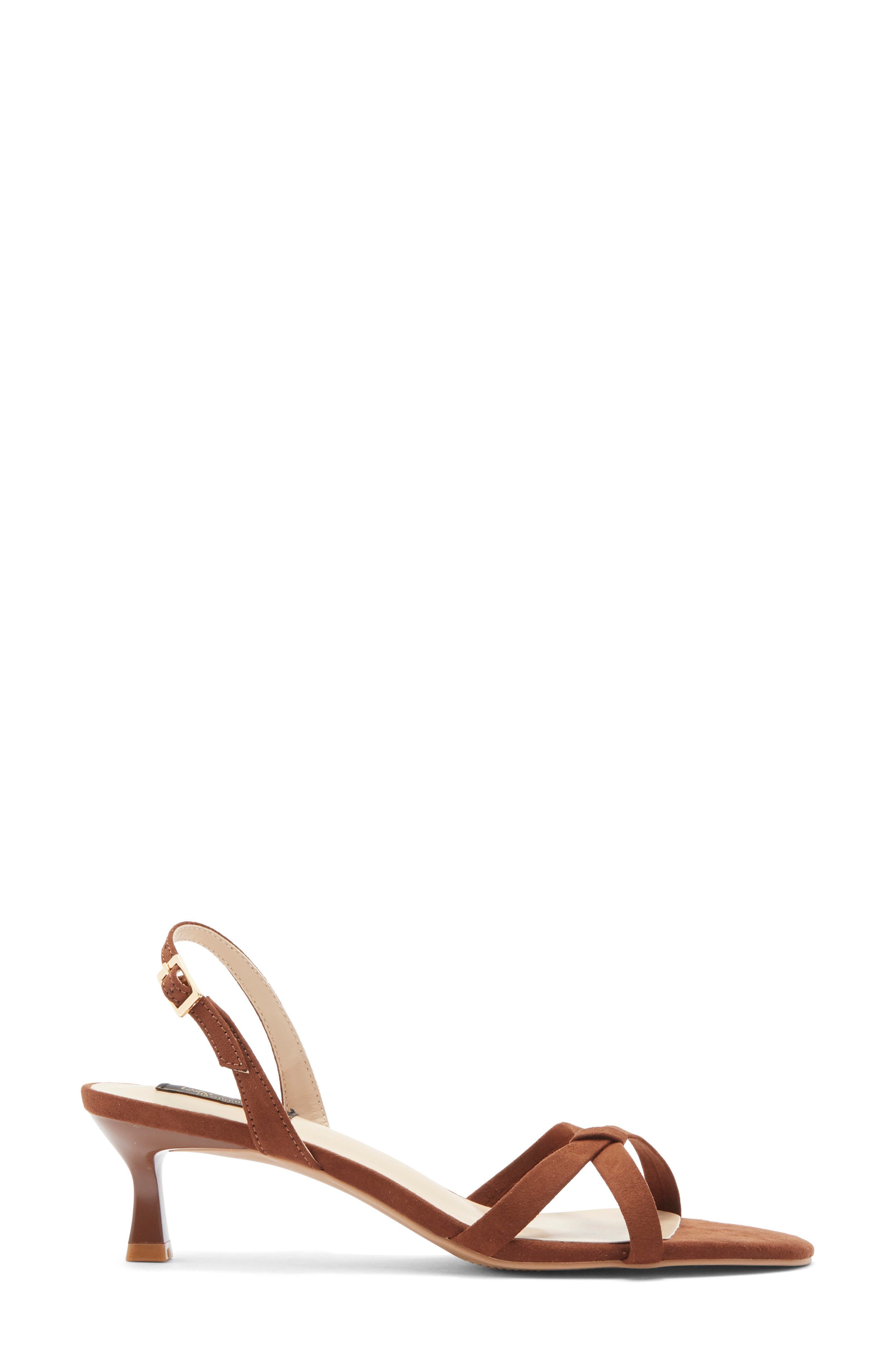 Estelle Sandal, Alternate, color, BROWN SUEDE