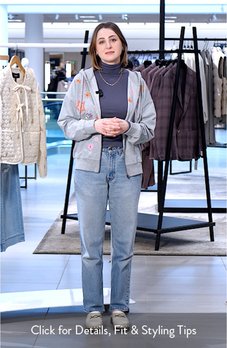 Sketchbook Embroidered Zip-Up Graphic Hoodie, sales video thumbnail