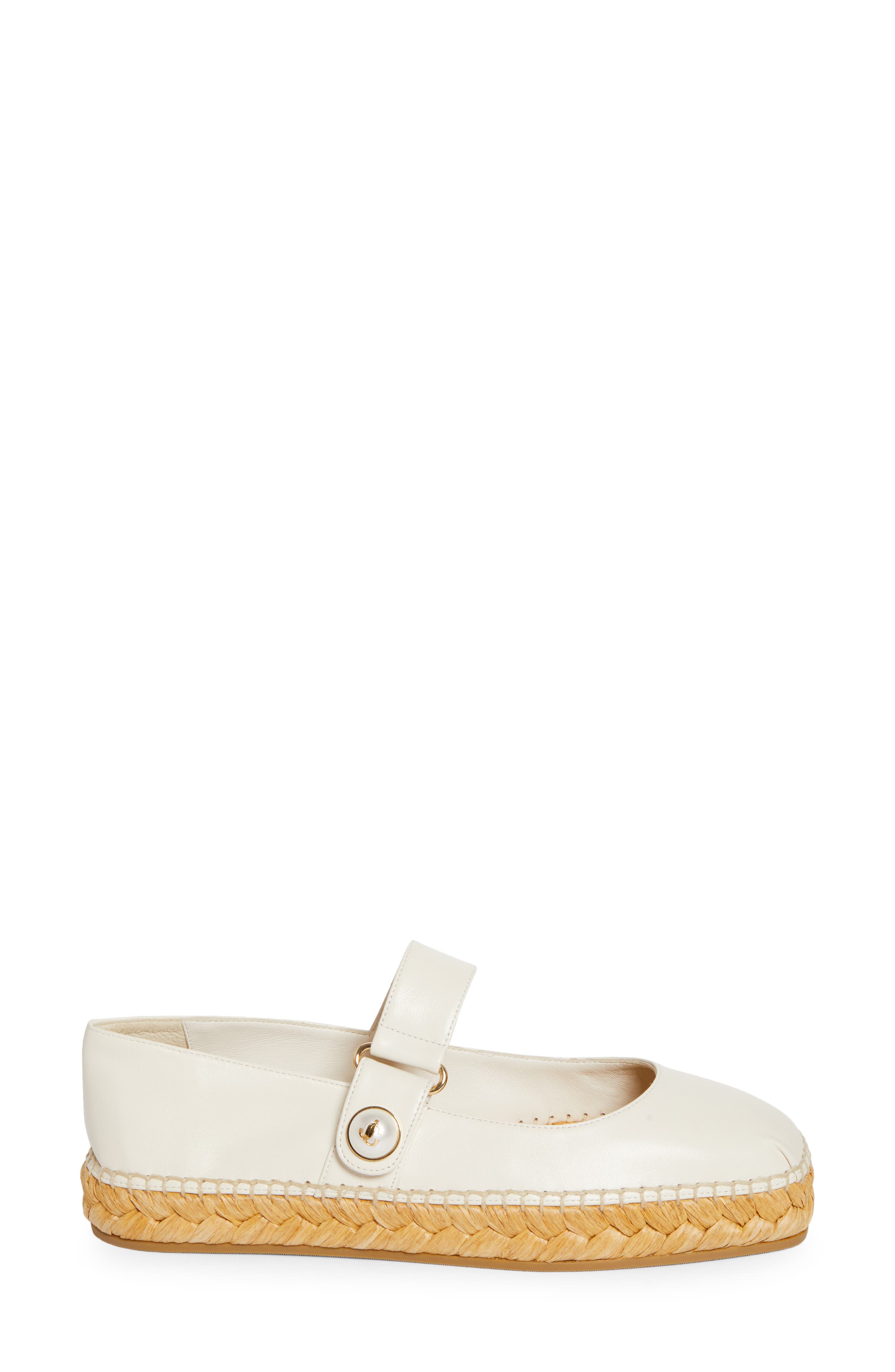 Jimmy Choo Fayence Espadrille Mary Jane Flat, Alternate, color, 