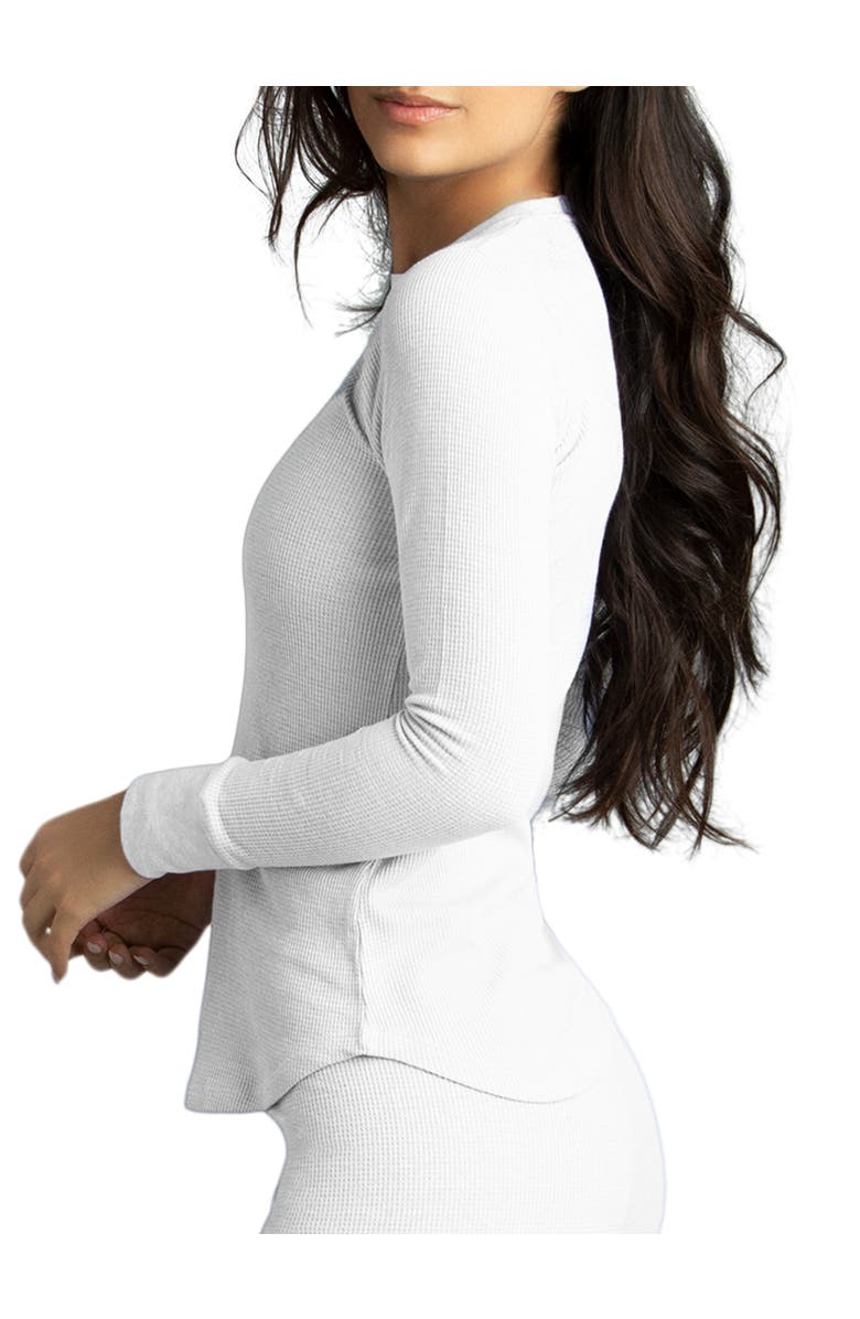 Watson's Women's Waffle Long Sleeve Thermal Crew, Alternate, color, Glacier