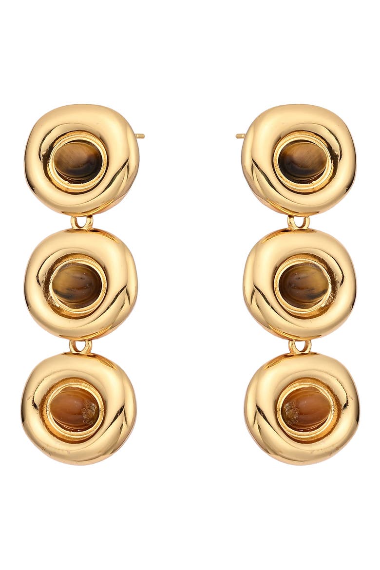 Rhea Statement Drop Earrings, Alternate, color, GOLD