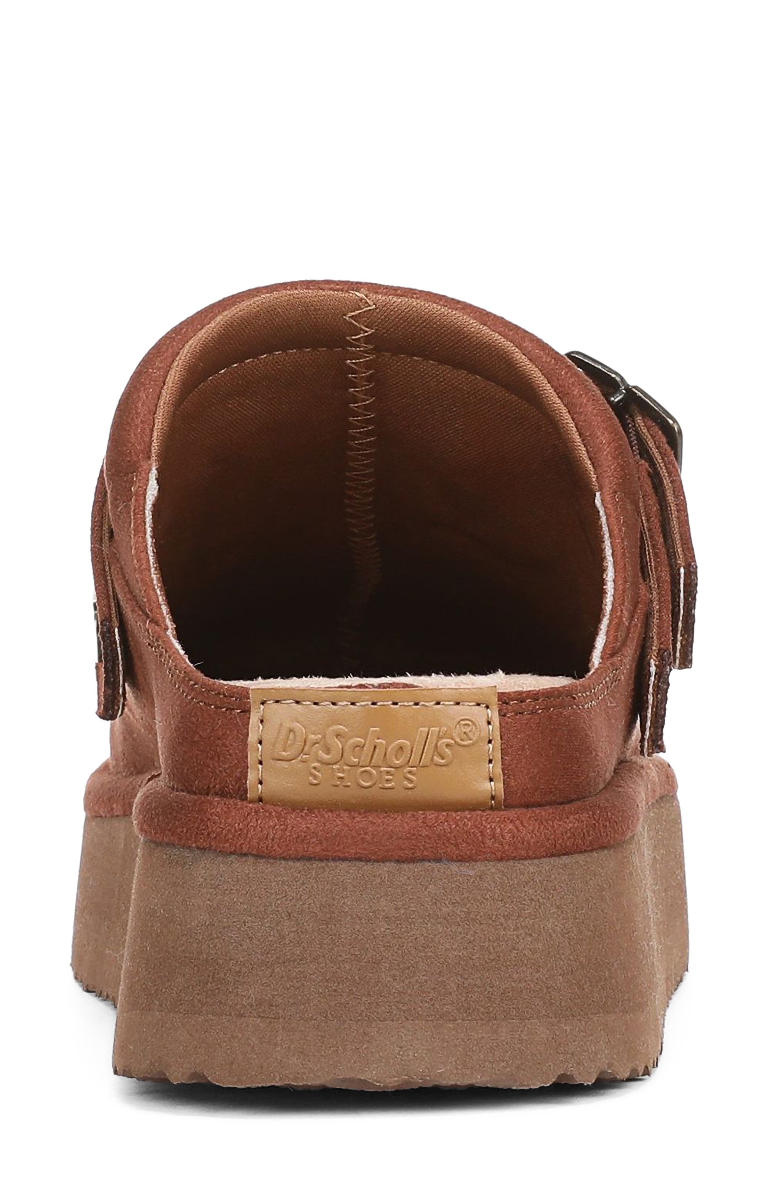 Chillout Stud Platform Clog, Alternate, color, WHISKEY BROWN MICROSUEDE