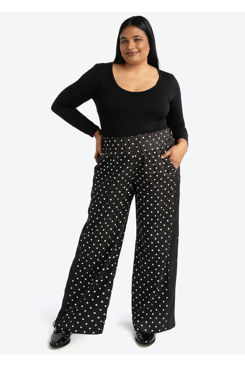 Wide Leg Timeless Dot Pant Plus Size, Alternate, color, Timeless Dot
