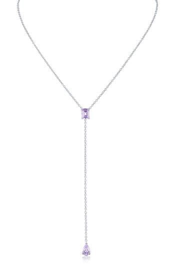 Cz By Kenneth Jay Lane Cubic Zirconia Y-necklace