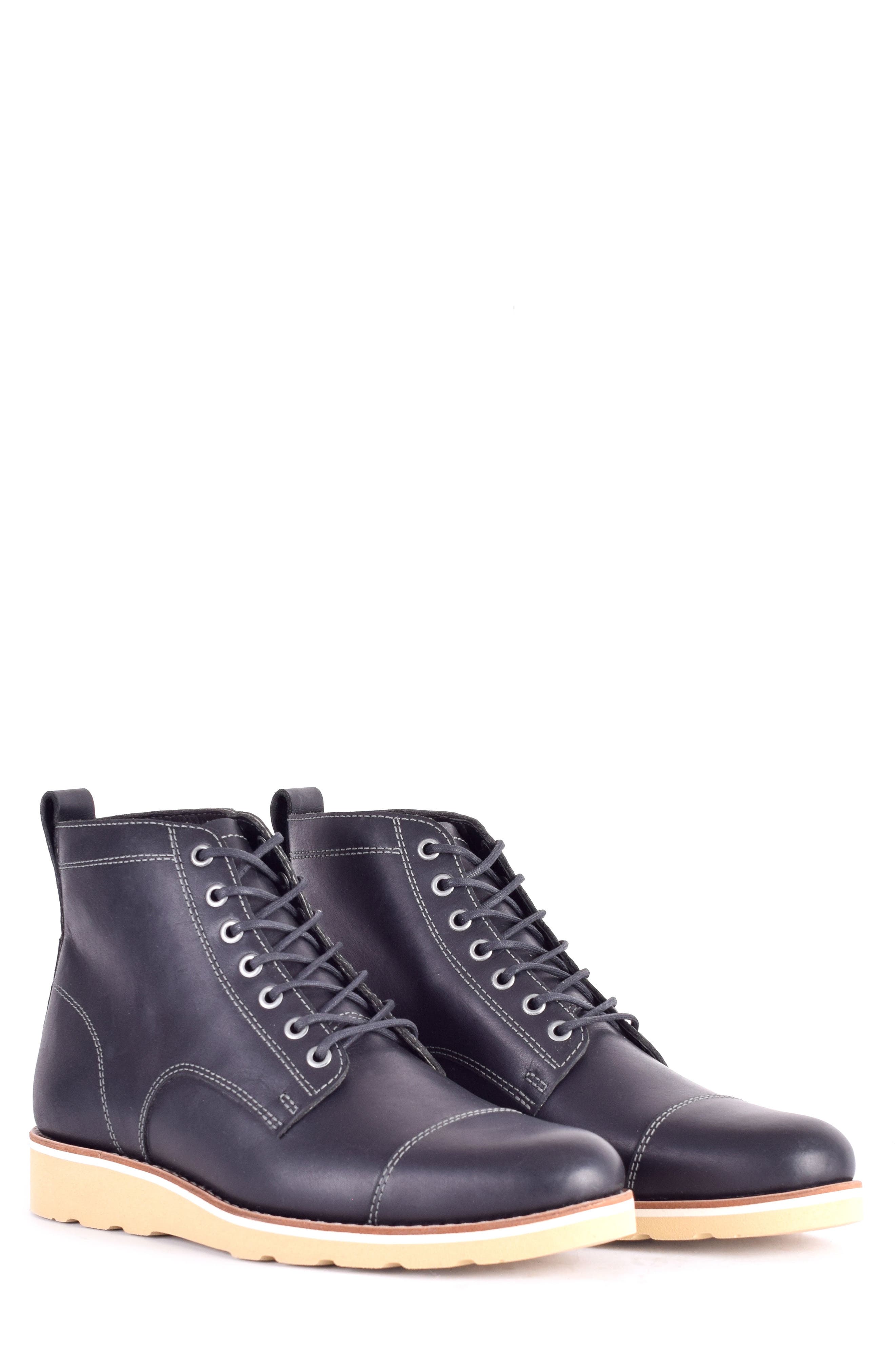 HELM Lou Cap Toe Boot, Main, color, 