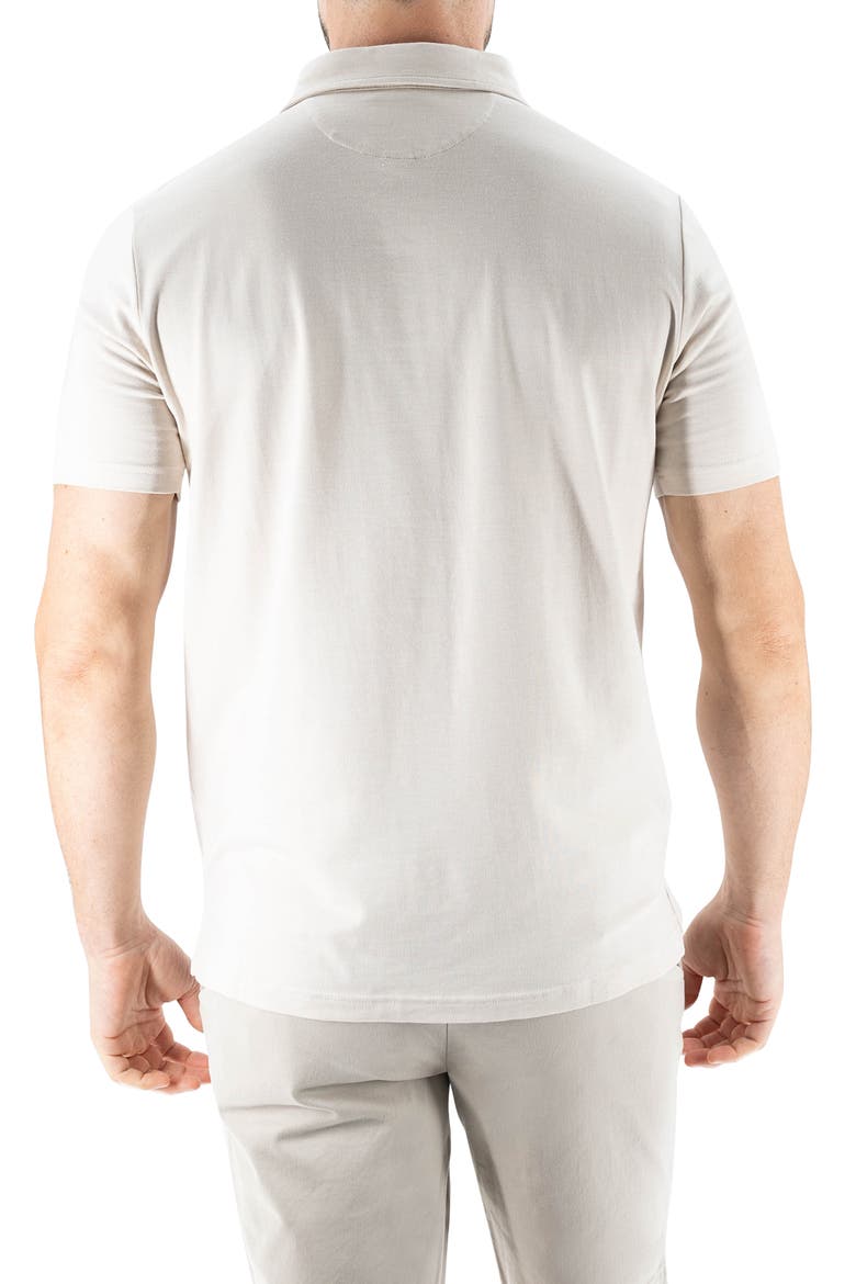 Feeder Stripe Polo, Alternate, color, MELANGE BIRCH