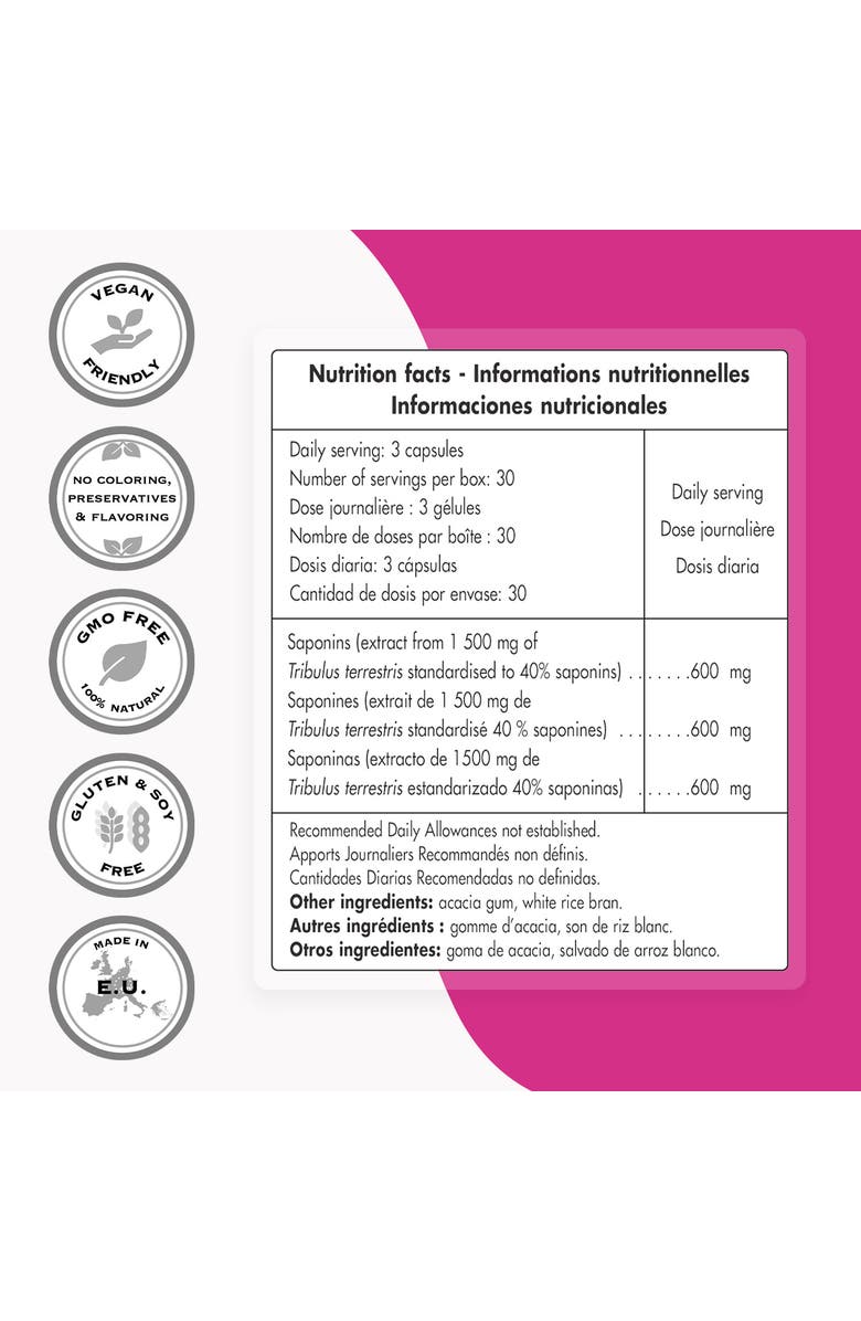SuperSmart Tribulus Terrestris 1500mg, Alternate, color, NO COLOR