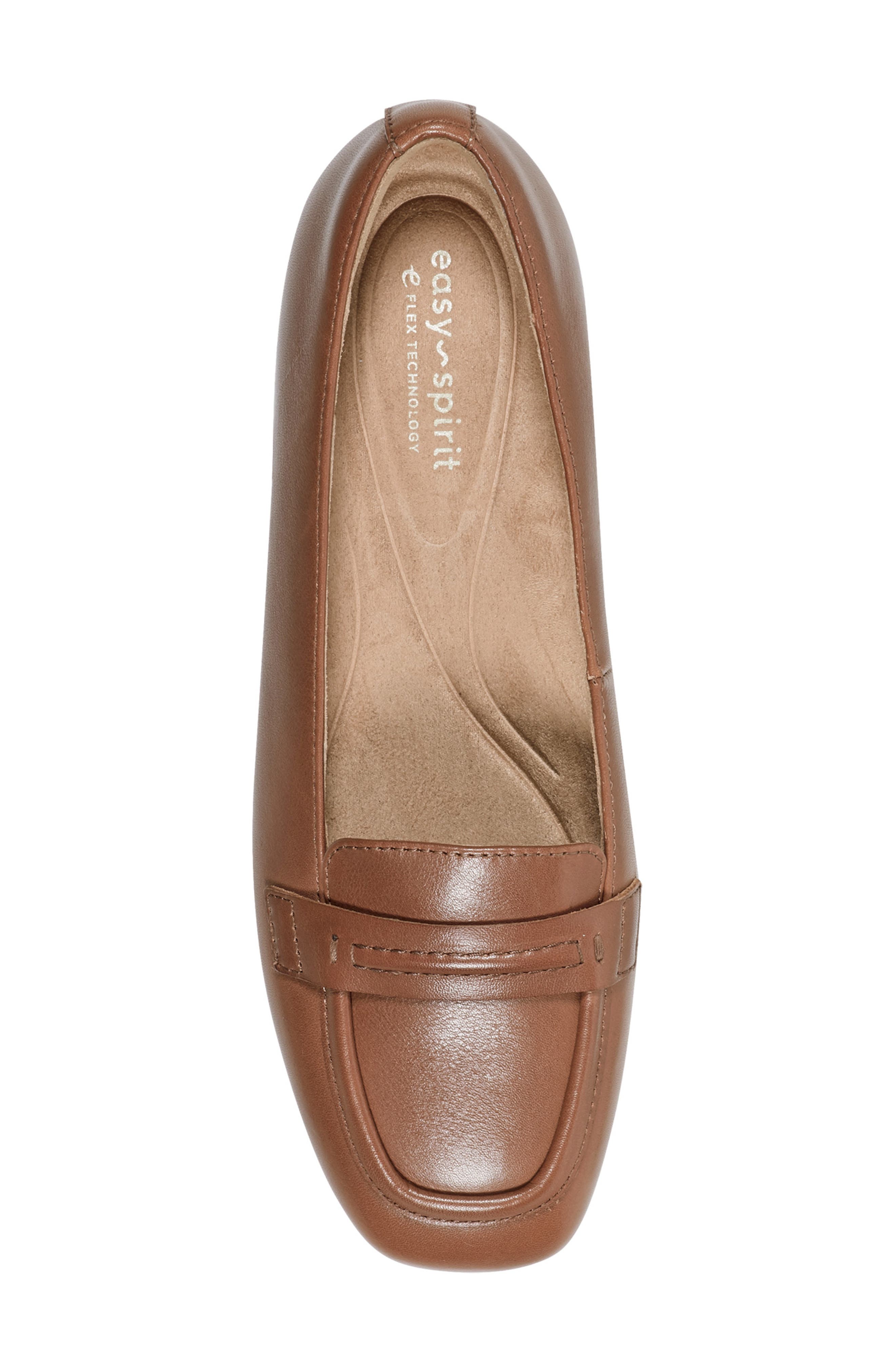 Nadira Apron Toe Loafer, Alternate, color, MEDIUM BROWN