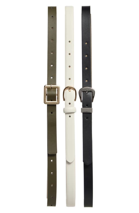 Set of 3 Assorted Belts