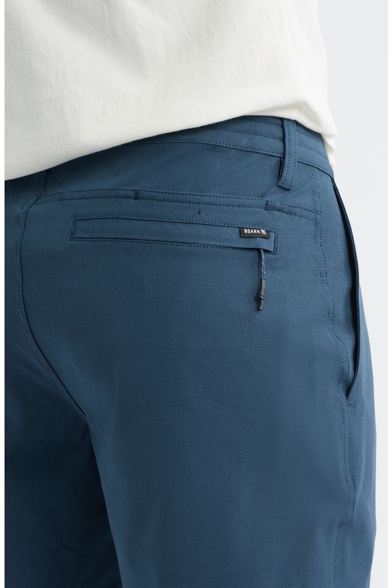 Hytide Flat Front Hybrid Performance Shorts, Alternate, color, NAVY