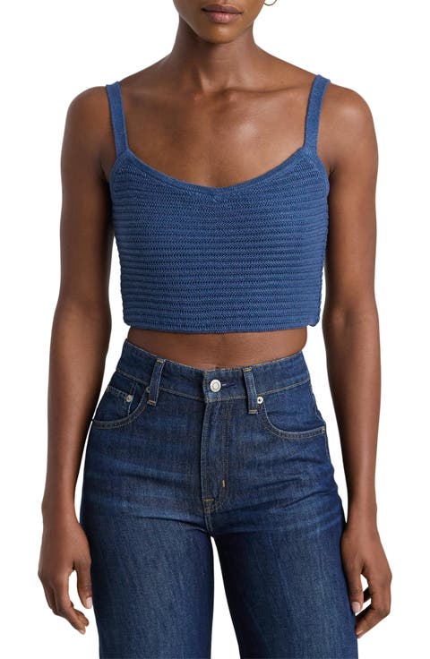 Cropped Sweater Tank Top