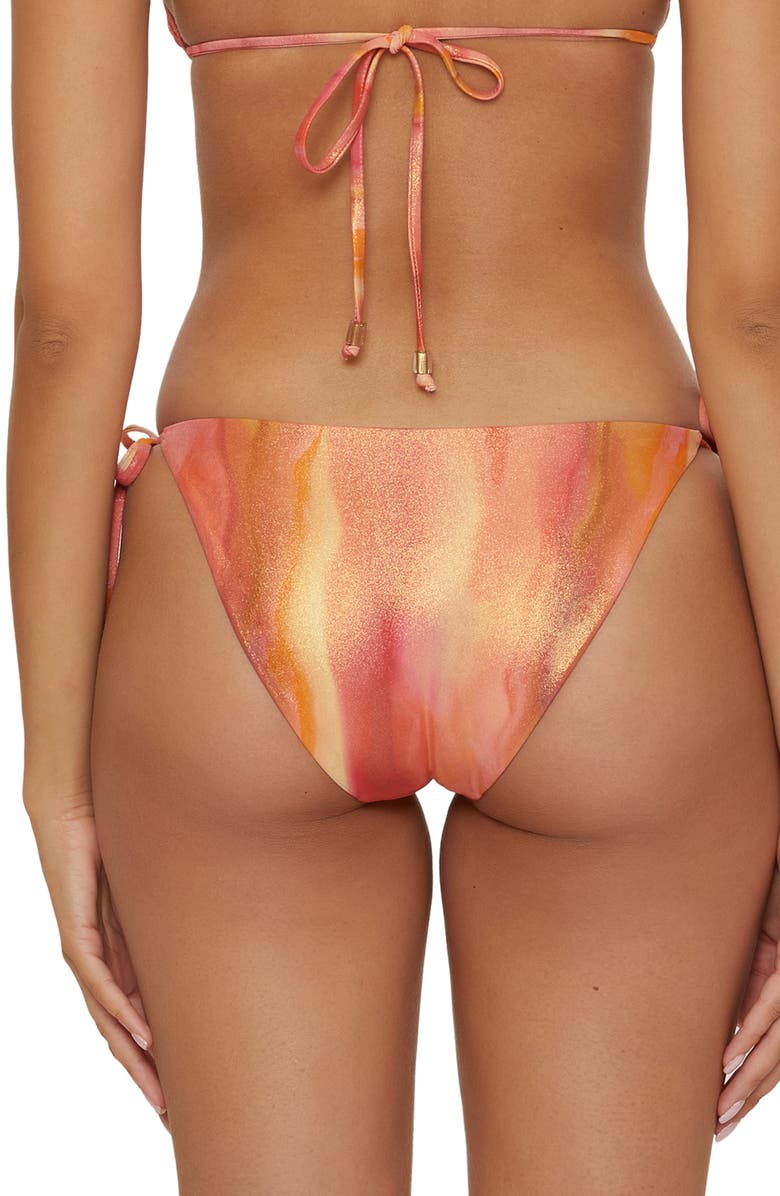 Becca Solar Energy Side Tie Bikini Bottoms, Alternate, color, Multi