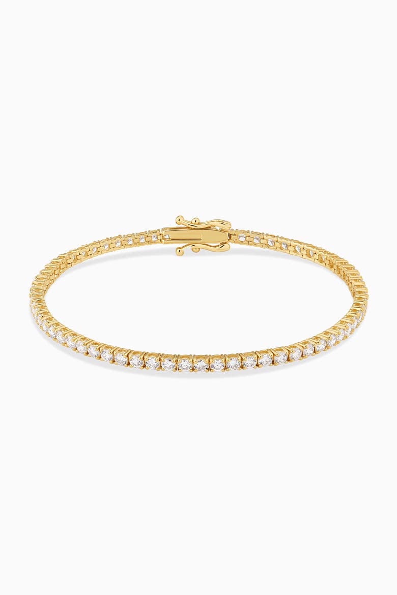 14K Yellow Gold Luminous Lab Diamond Tennis Bracelet, Main, color, Yellow Gold, Lab Diamonds