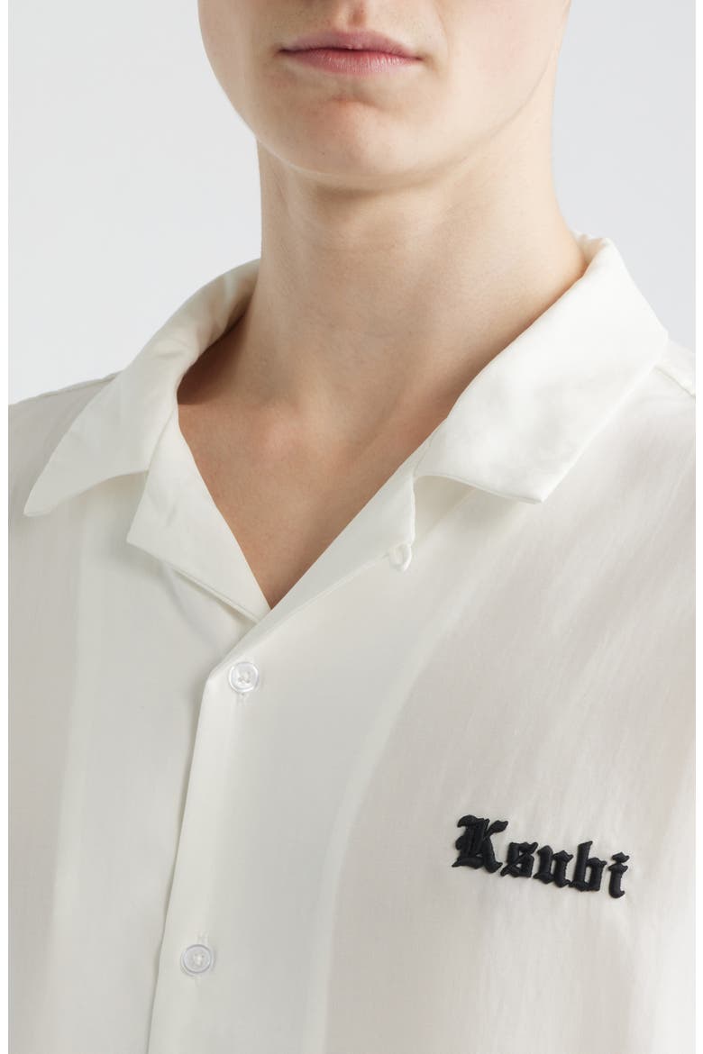 End Diner Logo Camp Shirt, Alternate, color, WHITE