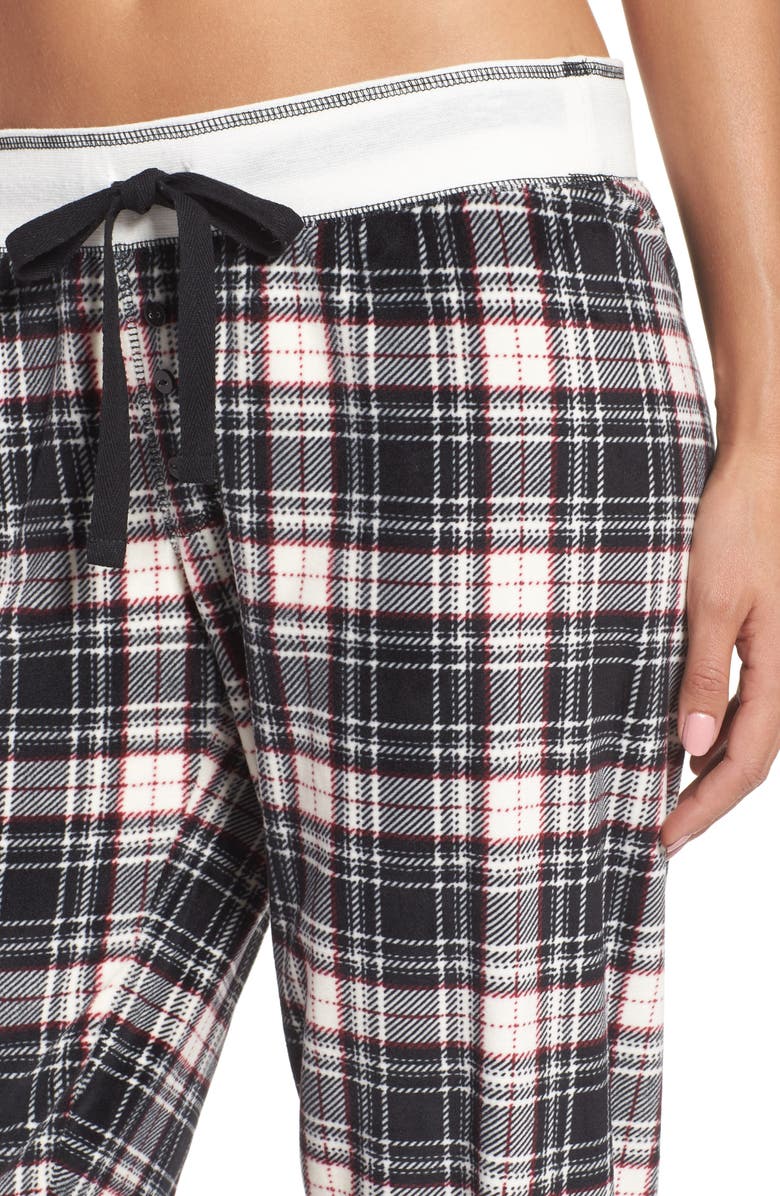 PJ Salvage Print Velour Pants, Alternate, color, 