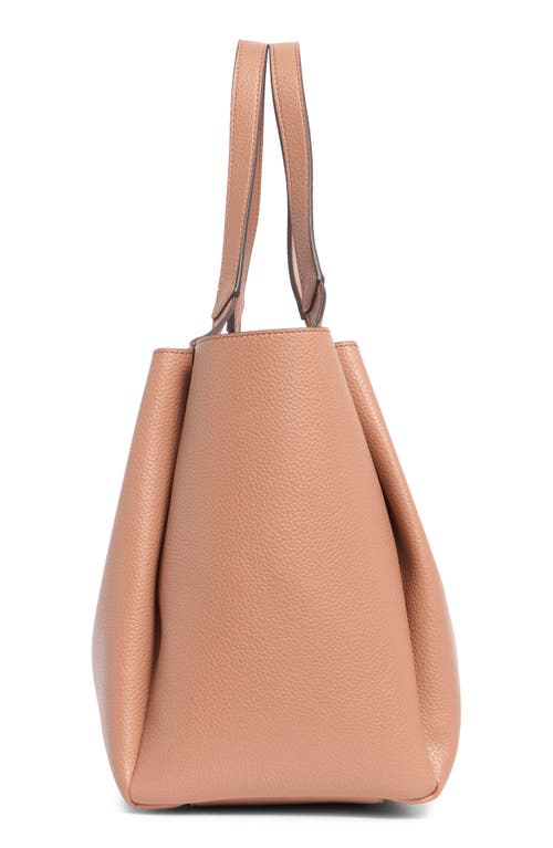 Dkny Willa Pebbled Tote Bag In Brown
