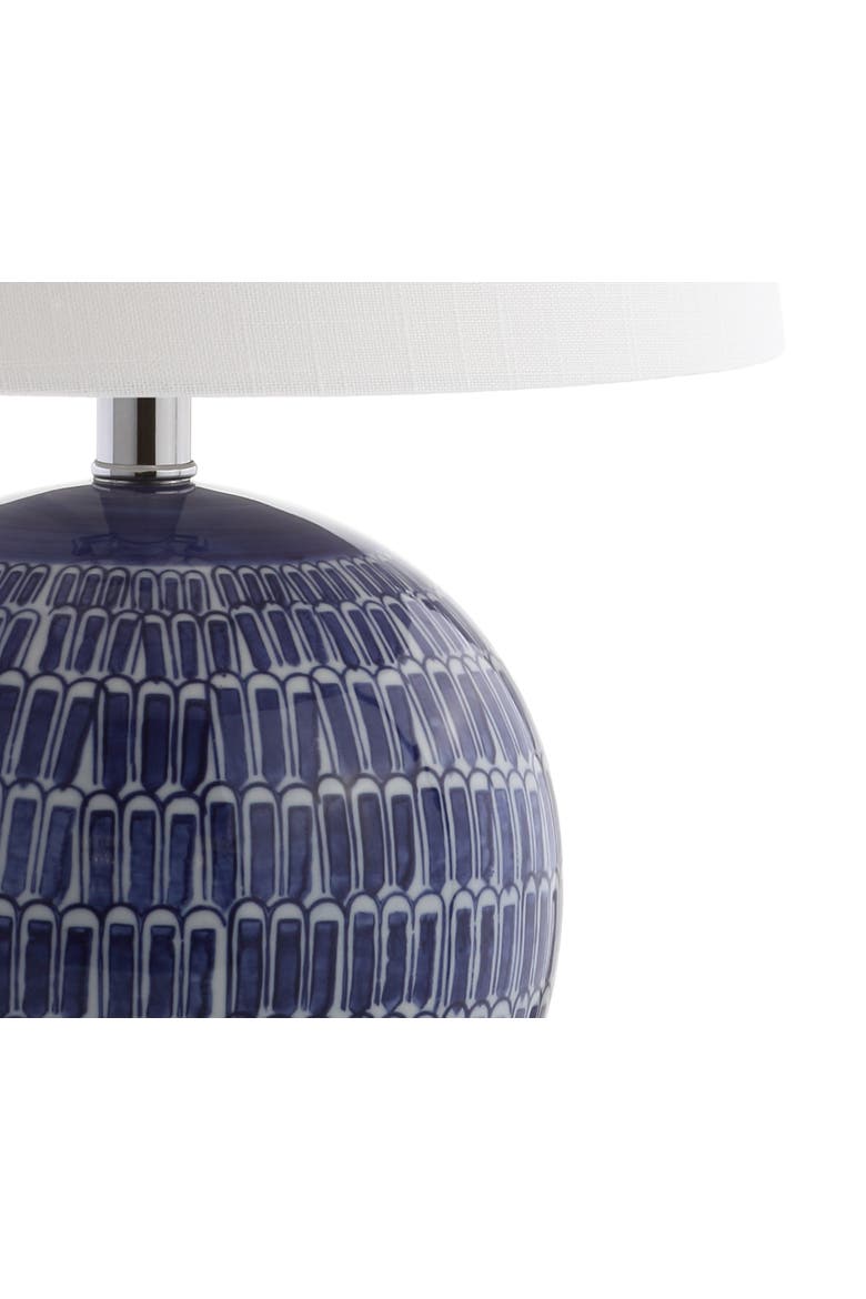 Ronald 21" Ceramic LED Table Lamp, Navy, Alternate, color, Navy