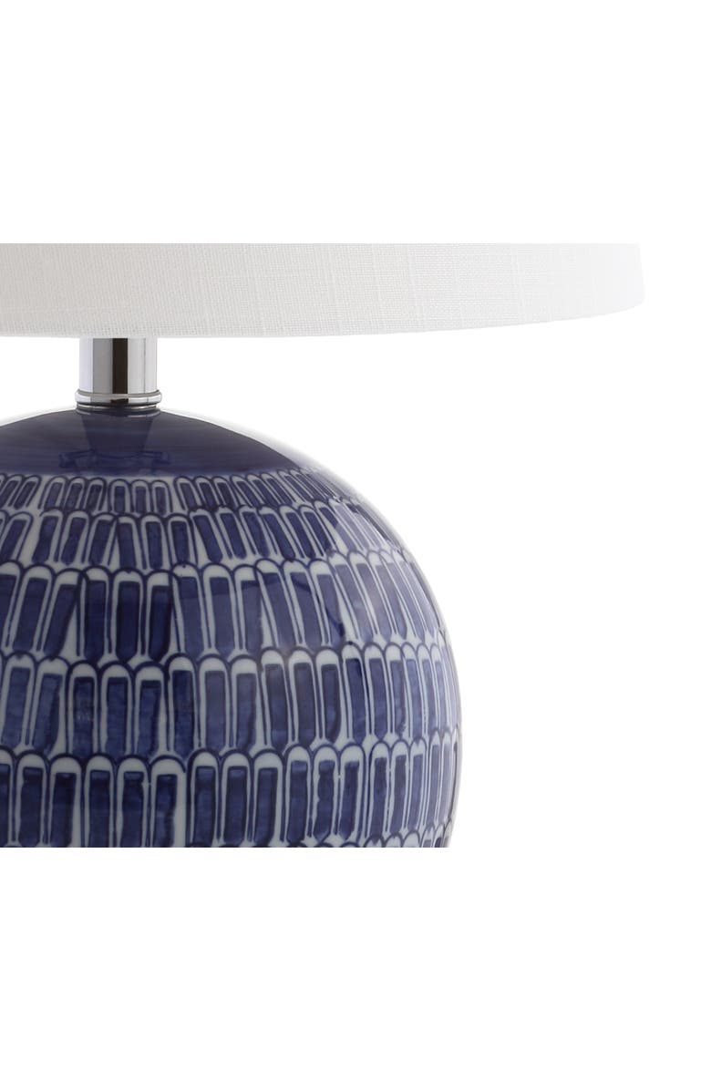 JONATHAN Y Ronald 21" Ceramic LED Table Lamp, Navy, Alternate, color, Navy