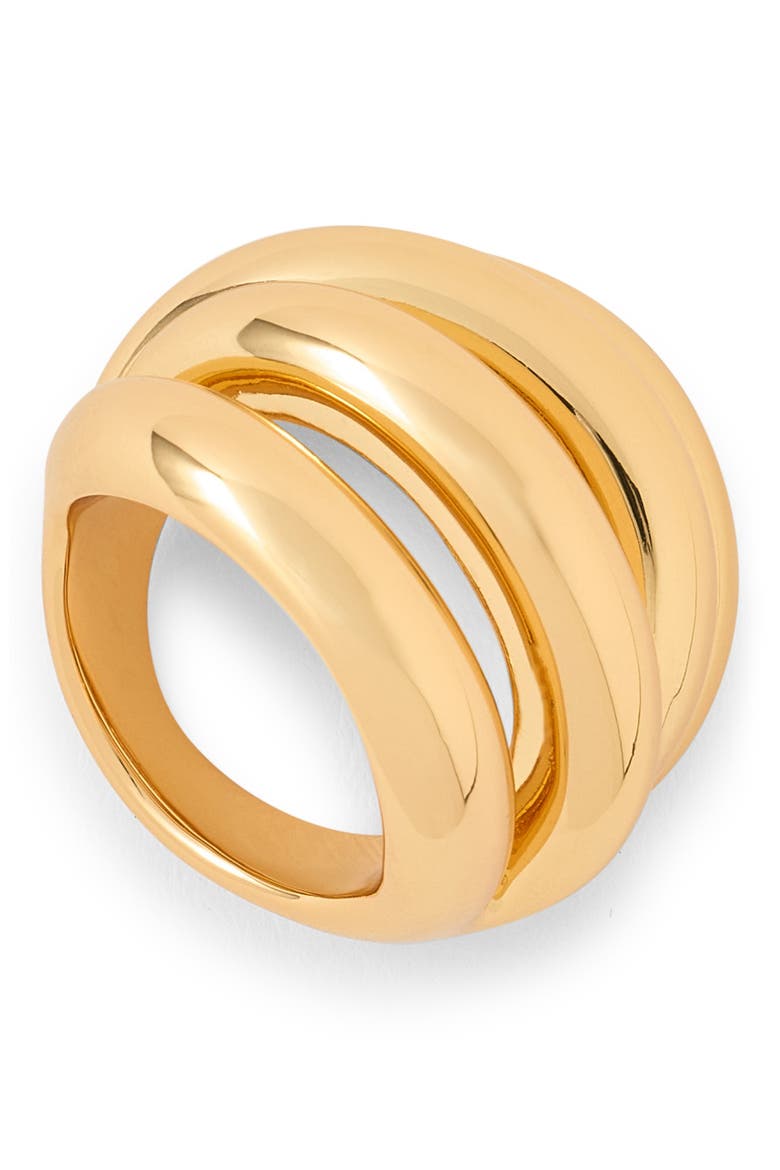 Interlocking Band Ring, Alternate, color, GOLD