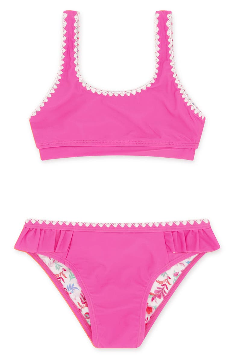 Feather 4 Arrow Kids' 4 The Frill of It UPF 50+ Two-Piece Swimsuit, Main, color, 
