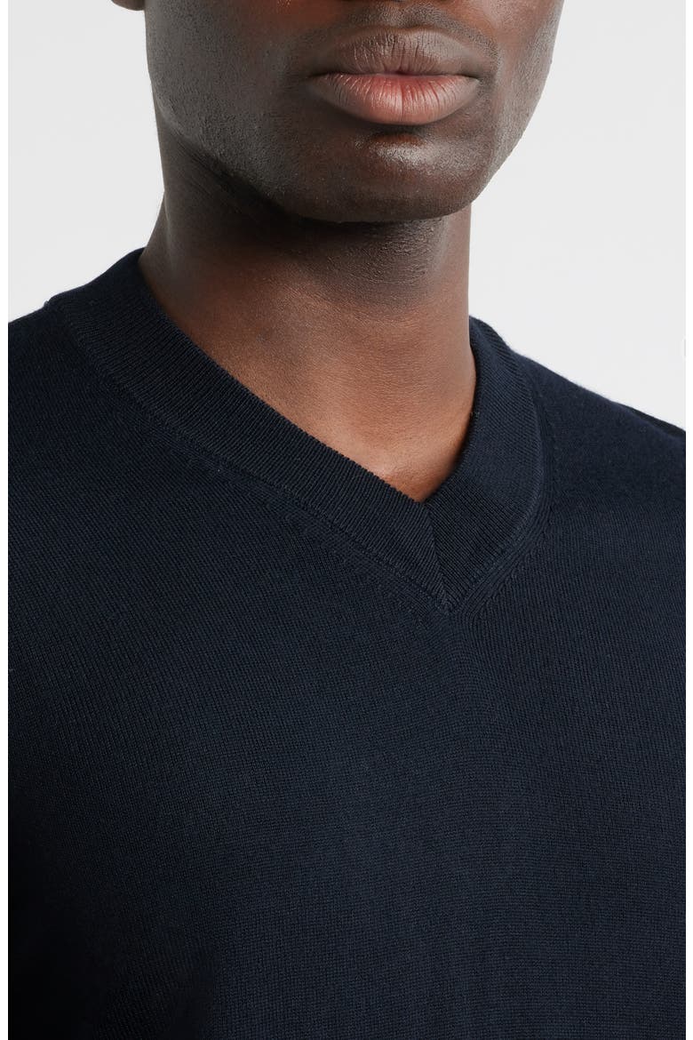Serge 6584 Wool Blend V-Neck Sweater, Alternate, color, DEEP NAVY