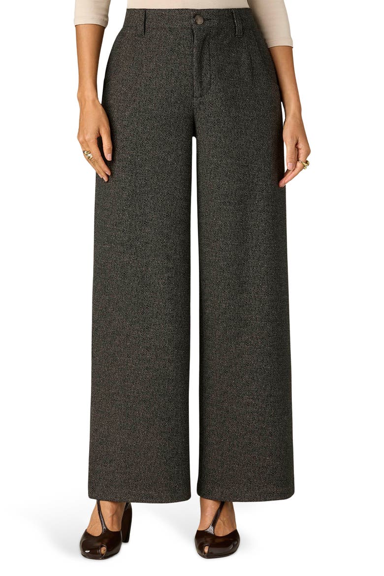 Whitney Skyrise Wide Leg Pants, Main, color, BLACK/ BIRCH