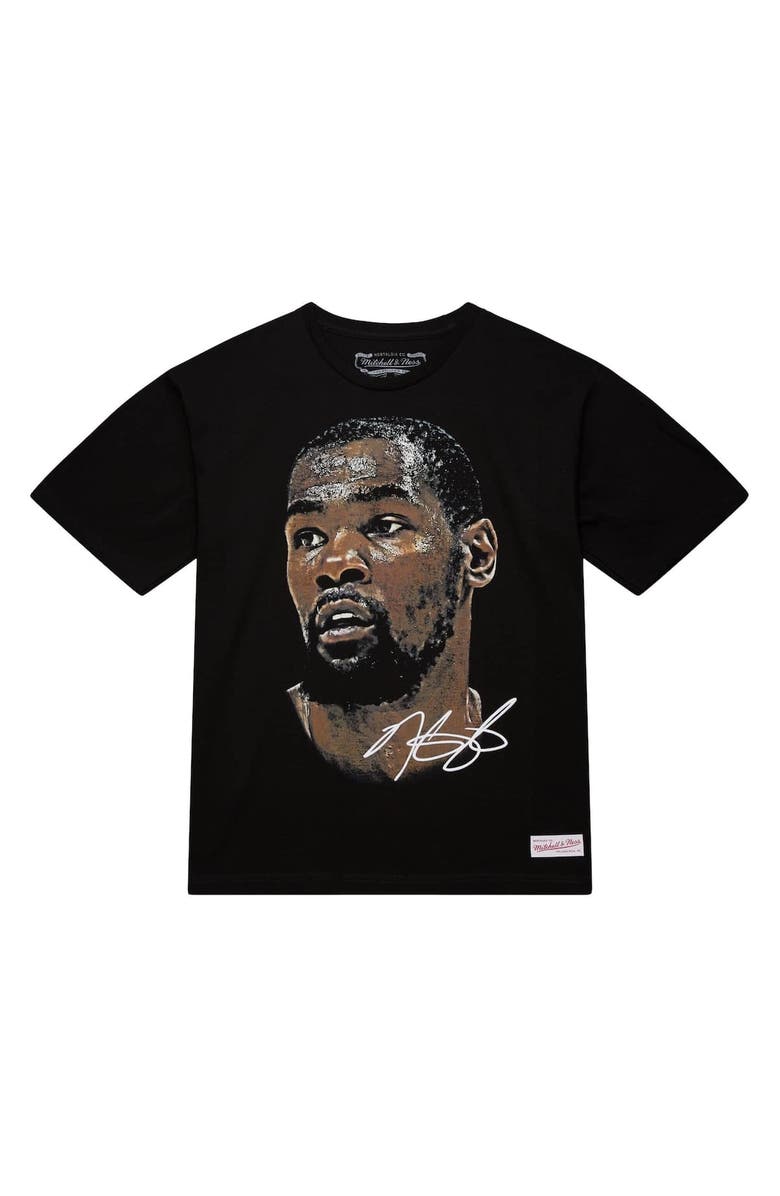 Mitchell & Ness Unisex Mitchell & Ness Kevin Durant Black NBA Real Big Face Player T-Shirt, Alternate, color, Black