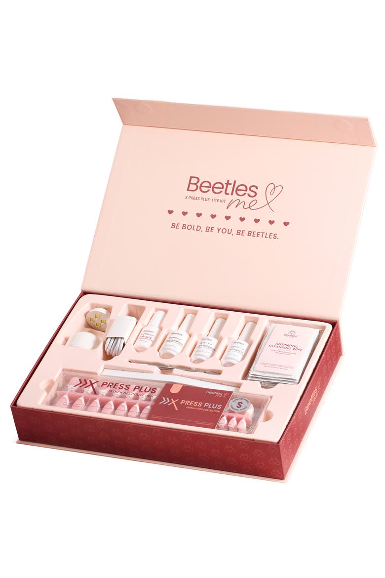 French Tip Press On Nail Studio Kit Short Almond, Alternate, color, None